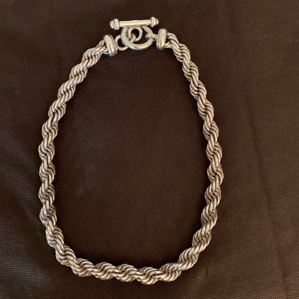 18” 925 Sterling silver rope necklace 🌸